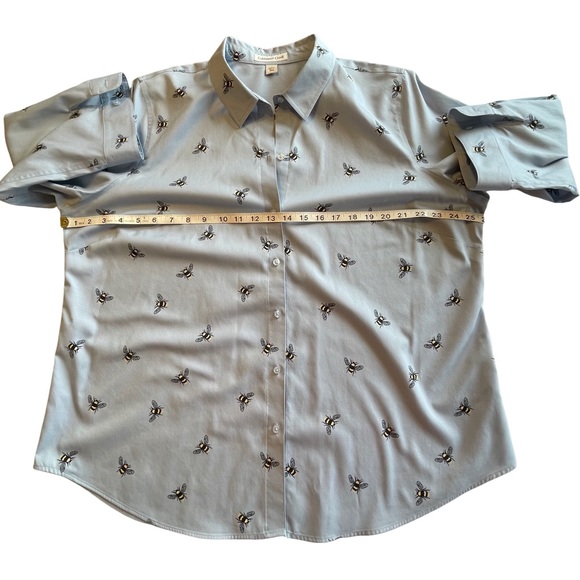 COLDWATER CREEK PLUS 20W, 3/4 SLEEVE BUMBLE BEE BLOUSE, EX. COND. - Picture 5 of 7